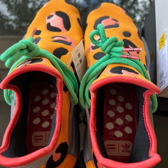 adidas Pharrell x NMD HU Human Race Animal Print Sneakers GZ4439 Men's Size 12 - Picture 10 of 10